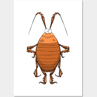 Cockroach funny insect Posters and Art